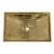 Nantucket Sinks 19.8 Inch 12.8 Inch Hand Hammered Brass Rectangle Undermount Bathroom Sink with Overflow TRB-OF - alternate 2